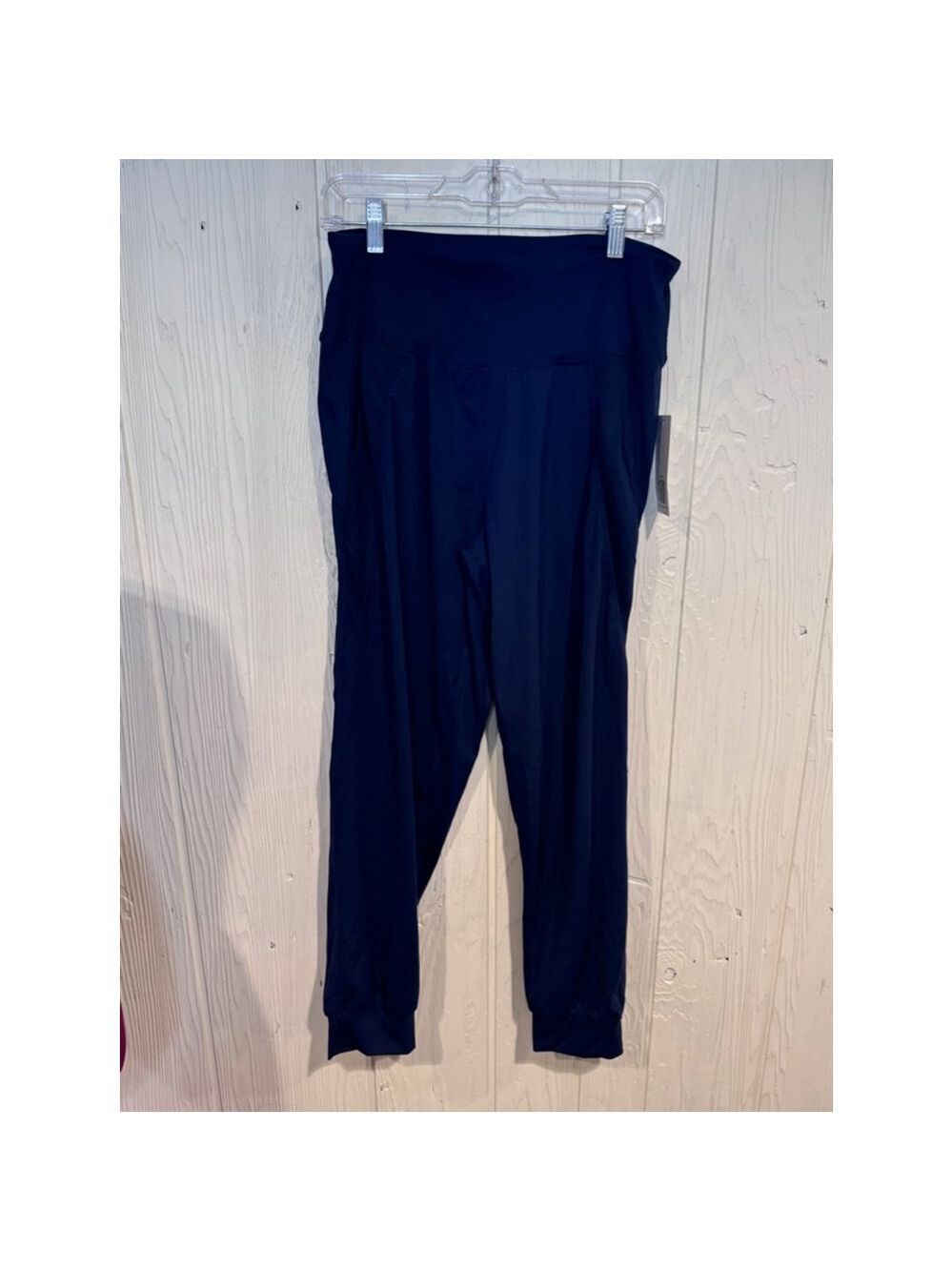 Kcutteyg Joggers XL Navy High Waist Pockets New With Tags